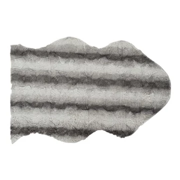 Szőnyeg vadon akril, poliészter 60x90x2 cm világosszürke, fehér