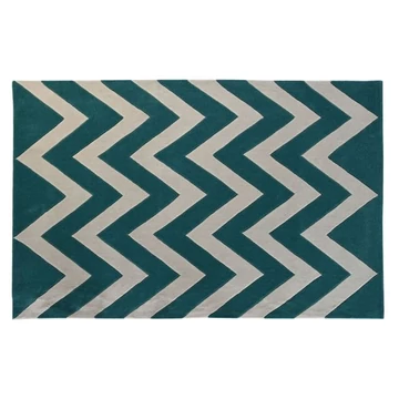 Szőnyeg zigzag poliészter, akril, textil, vászon 120x180x2 cm színes