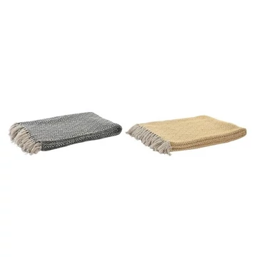 Takaró pamut 150x200x1 cm fekete, sárga 2 féle