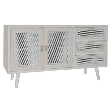 Tálalószekrény fa, mdf 110x41x64 cm fehér
