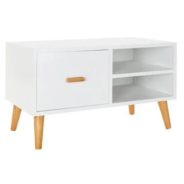 Tálalószekrény mdf 80x40x50 cm fehér, barna