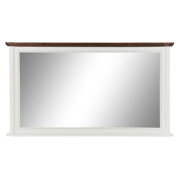 Tükör császárfa, üveg 115x6x66 cm fehér, barna