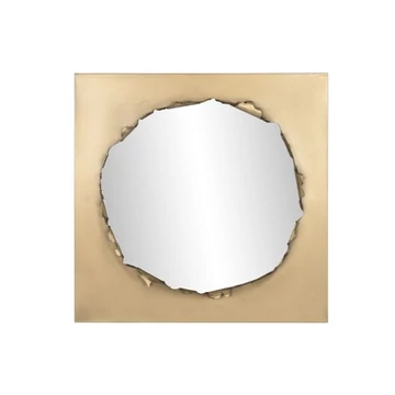 Tükör fém 90x9x90 cm arany