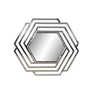 Tükör inox, üveg 71x2x81 cm ezüst