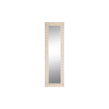 Tükör mangófa, mdf, üveg 177x6x52 cm fehér, arany