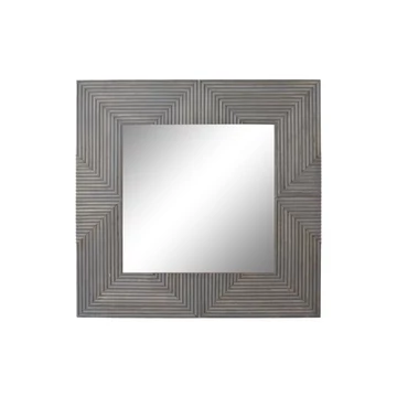 Tükör mangófa, üveg 121x4x121 cm szürke