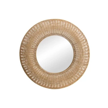 Tükör rattan, üveg 76x7,5x76 cm barna