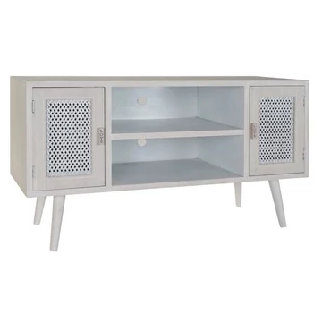 Tv-s szekrény fa, mdf 110x41x61 cm fehér