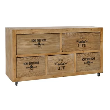 Tv-s szekrény fa, mdf 119x38x63 cm natúr