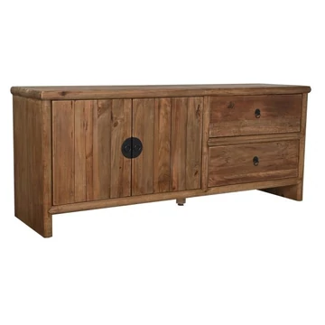 Tv-s szekrény újrahasznosított fa 156x44x65 cm natúr