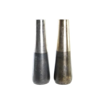 Váza alumínium 15,5x15,5x49,5 cm arany, ezüst 2 féle