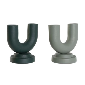 Váza alumínium 18x13x19 cm türkizzöld, mohazöld 2 féle