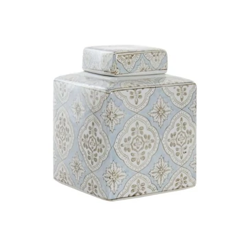 Váza arab porcelán 15,5x15,5x21,5 cm bézs, kék