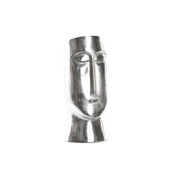 Váza arc alumínium 17x16x36 cm ezüst