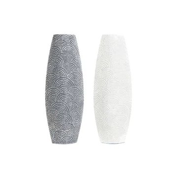 Váza arcos poly 21x8x58 cm szürke, bézs 2 féle