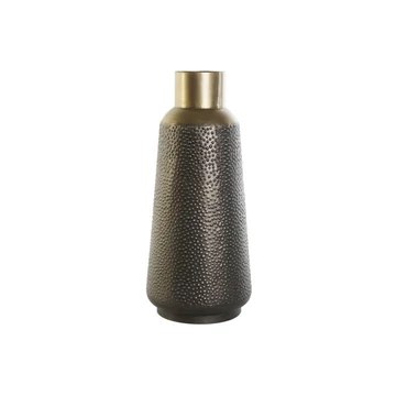 Váza fém 25x25x56,5 cm sötétszürke, arany