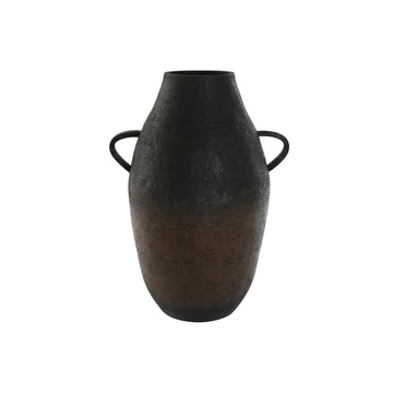 Váza fém 38x29x51 cm fekete, barna