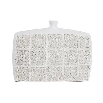 Váza poly 24x9x25 cm fehér