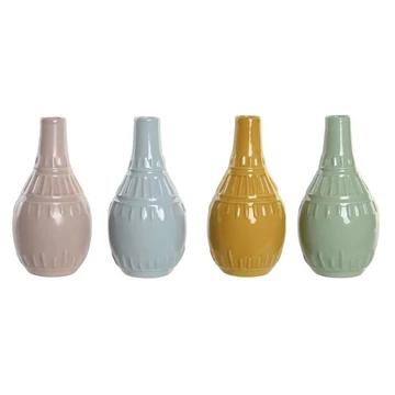 Váza porcelán 10,5x10,5x20,5 cm színes 4 féle