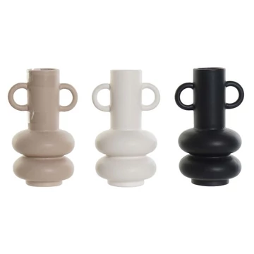 Váza porcelán 11,7x10,3x19 cm színes 3 féle