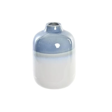 Váza porcelán 12x12x18 cm színes, kék