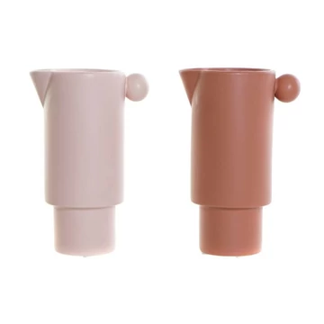 Váza porcelán 13,5x9,5x21,5 cm pink, terrakotta 2 féle