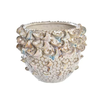 Váza porcelán 17x17x13 cm barna
