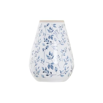 Váza porcelán 20x20x27,5 cm fehér, kék