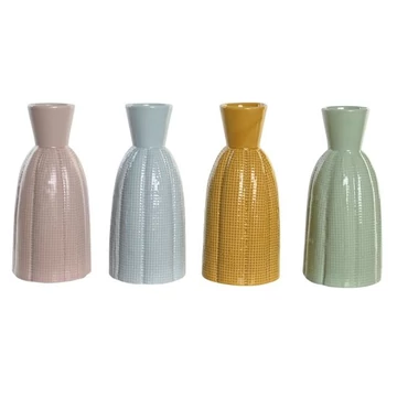 Váza porcelán 9,5x9,5x20 cm színes 4 féle
