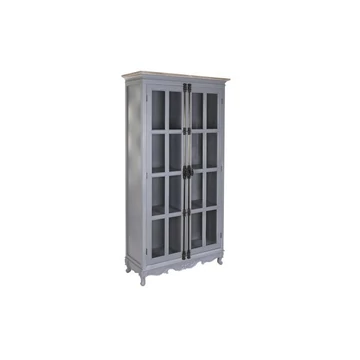 Vitrin császárfa, mdf 100x39,5x193,5 cm szürke