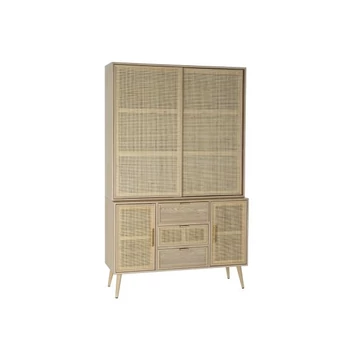 Vitrin császárfa, mdf 120x38,5x196 cm natúr