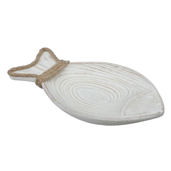 Tál hal alakú, zsinórral 20 cm