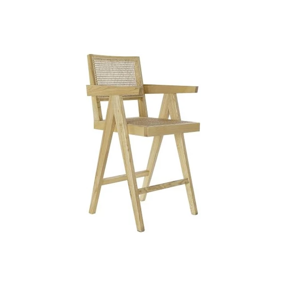 Bárszék szilfa, rattan 54x58x105 cm natúr