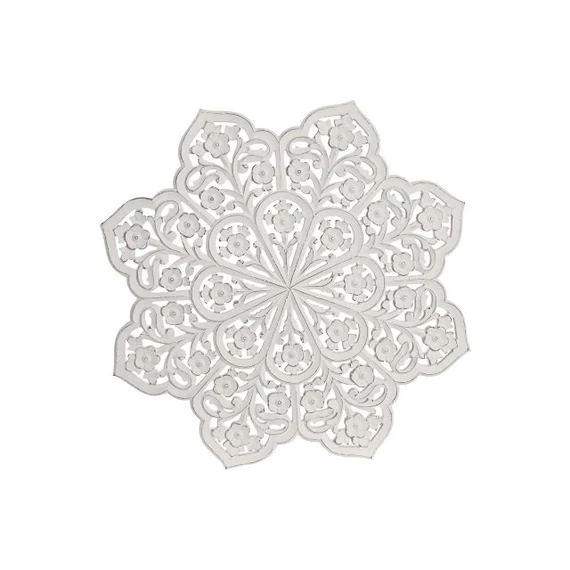 Dekoráció falra csillag mdf 60x1,5x60 cm fehér