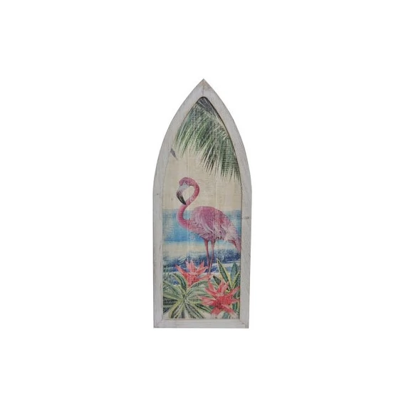 Dekoráció falra flamingó fa 40x2,5x101 cm színes
