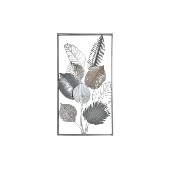 Dekoráció falra leveles fém 50x8x91 cm színes