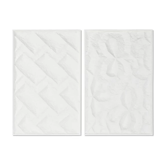 Dekoráció falra lucfenyő, mdf 58,5x4x92,5 cm fehér 2 féle
