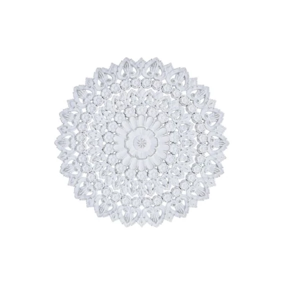 Dekoráció falra Mandala mdf 35x2x35 cm fehér
