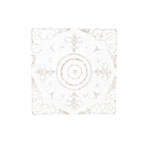 Dekoráció falra Mandala mdf 60x2x60 cm fehér