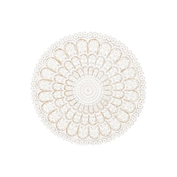 Dekoráció falra Mandala mdf 89x1,5x89 cm fehér