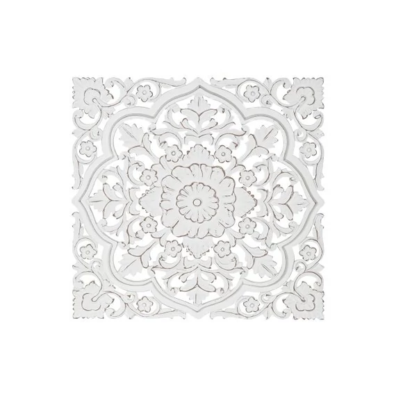 Dekoráció falra Mandala mdf 90x4x90 cm fehér