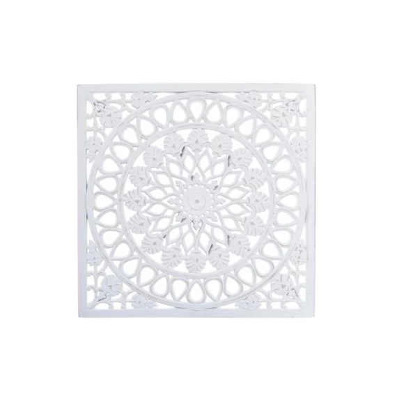 Dekoráció falra népies mdf 40x1,5x40 cm fehér