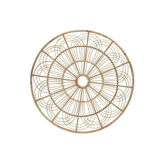 Dekoráció falra rattan 80x2,5x80 cm barna