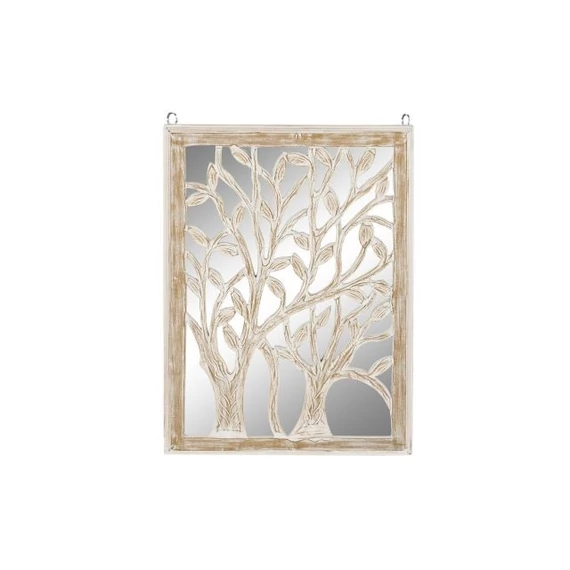 Dekoráció falra tükör mdf, üveg 45x2,5x65 cm fehér