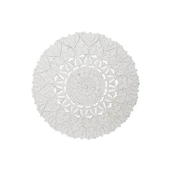 Dekoráció falra tükrös mdf 120x3,5x120 cm fehér