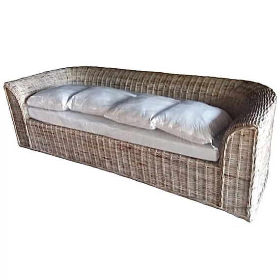 Dívány rattan 174x88x69 cm natúr
