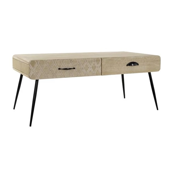 Dohányzóasztal császárfa, mdf, fém 100x52x72 cm színes