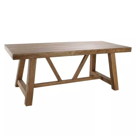 Ebédlőasztal akácfa 200x90x77 cm barna, natúr