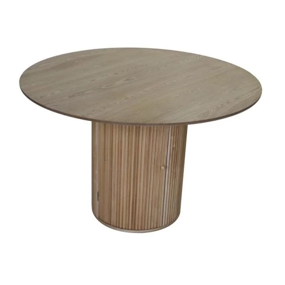 Blanca ebédlőasztal császárfa, mdf 120x120x77 cm natúr (tárolós)