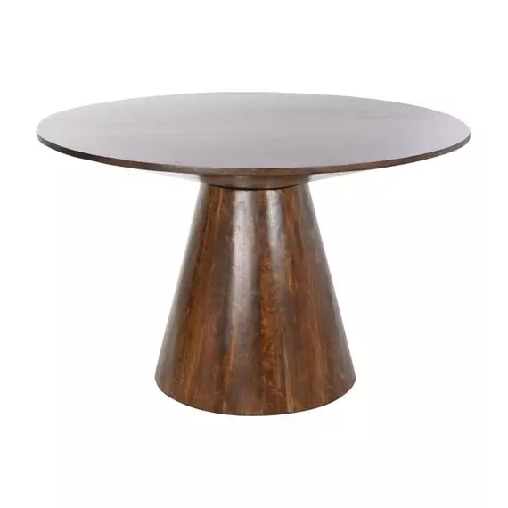 Ebédlőasztal mangófa 120x120x76 cm sötétbarna